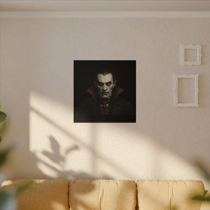 Vampire Portrait Canvas Wall Art – Gothic Dracula Print on Canvas