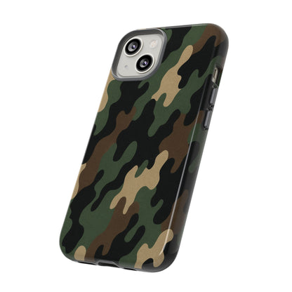 Camouflage Phone Case, Tough Cases, Military Style, Unique Phone Accessories, Gift for Him, Durable Phone Cover - TRV