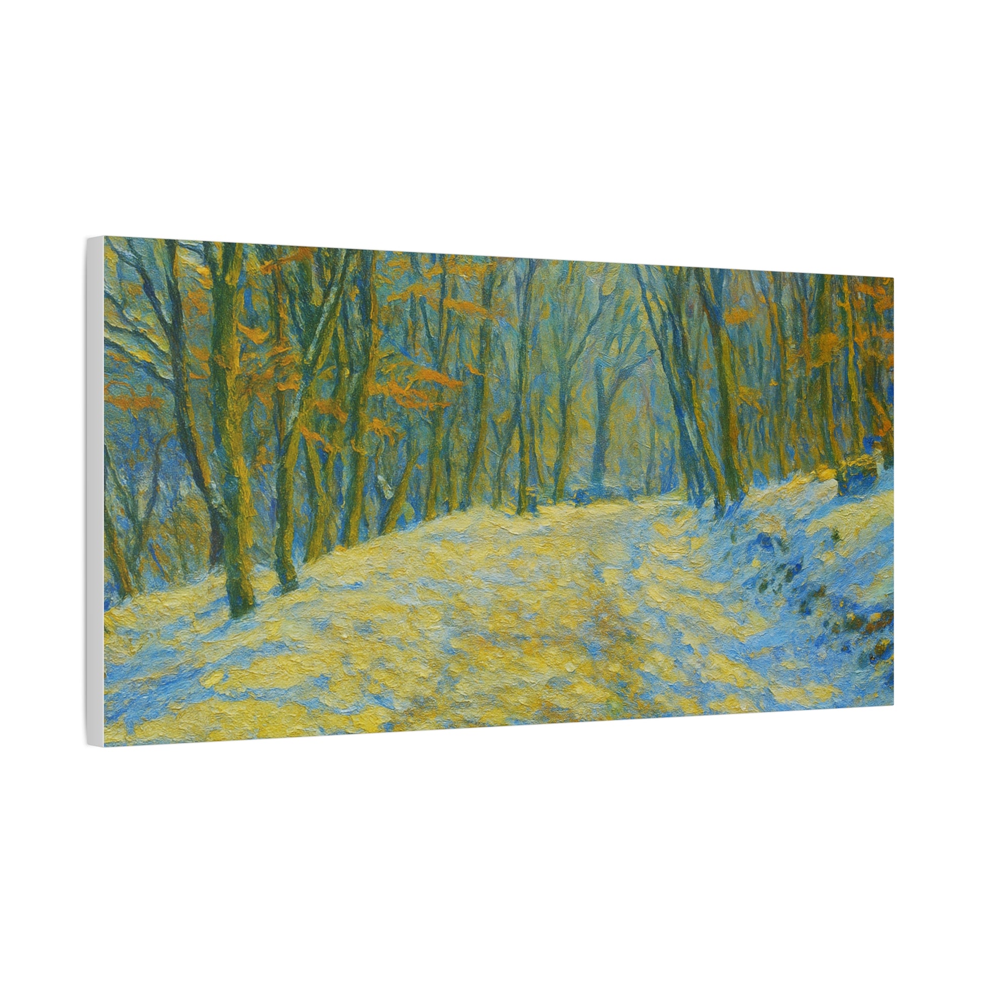 Wall Art Print, Winter Landscape Canvas Home Decor, Gift for Nature Lovers, Seasonal Artwork, Cozy Housewarming Decoration - TRV