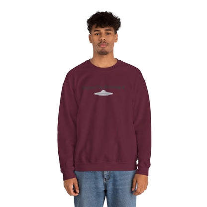 Relaxing UFO Driving Sweatshirt, Funny Gift for UFO Lovers, Unisex Crewneck Pullover, Casual Wear, Space Enthusiast Apparel