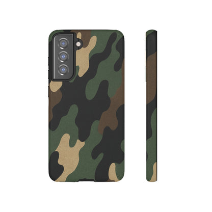 Camouflage Phone Case, Tough Phone Cover, Military Style Accessory, Protective Case for Men, Gifts for Soldiers - TRV