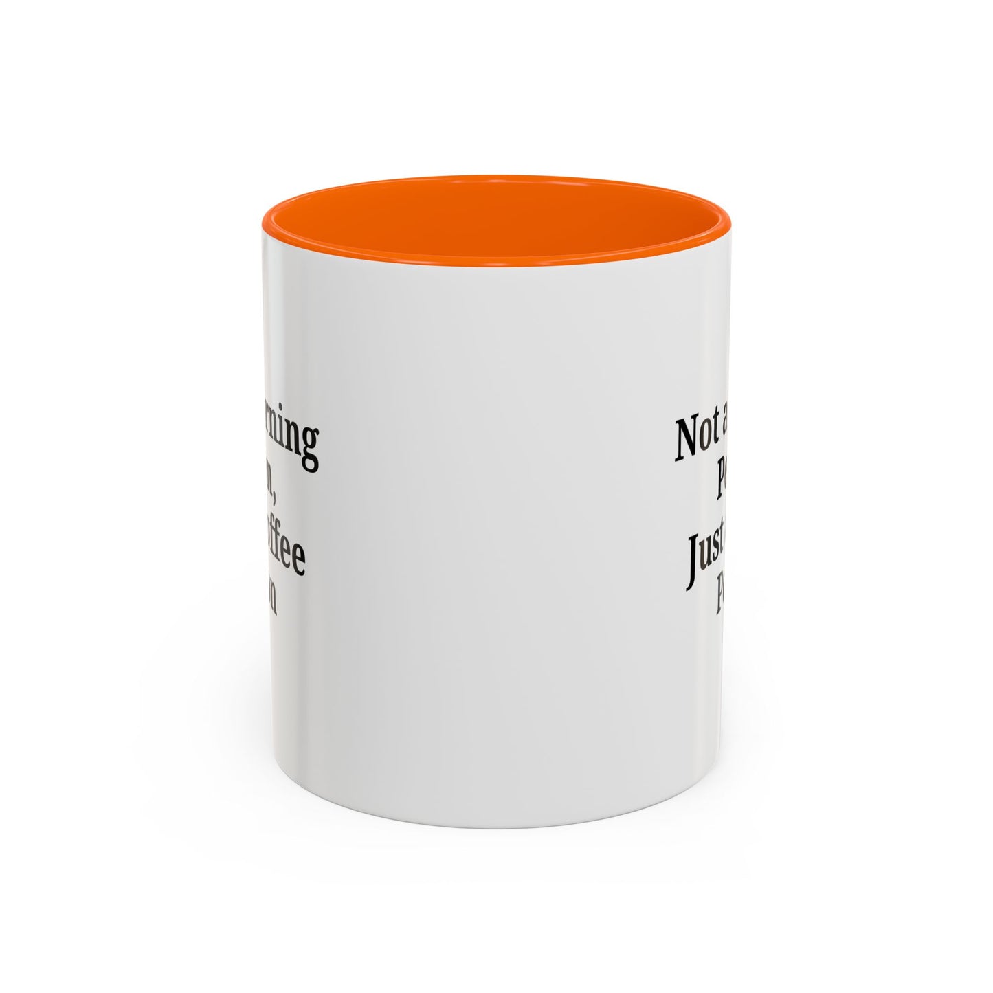 Coffee Lover's Accent Mug, Perfect for Gifting, Home Office Decor, Not a Morning Person, Coffee Enthusiast, Funny Coffee Mug - TRV
