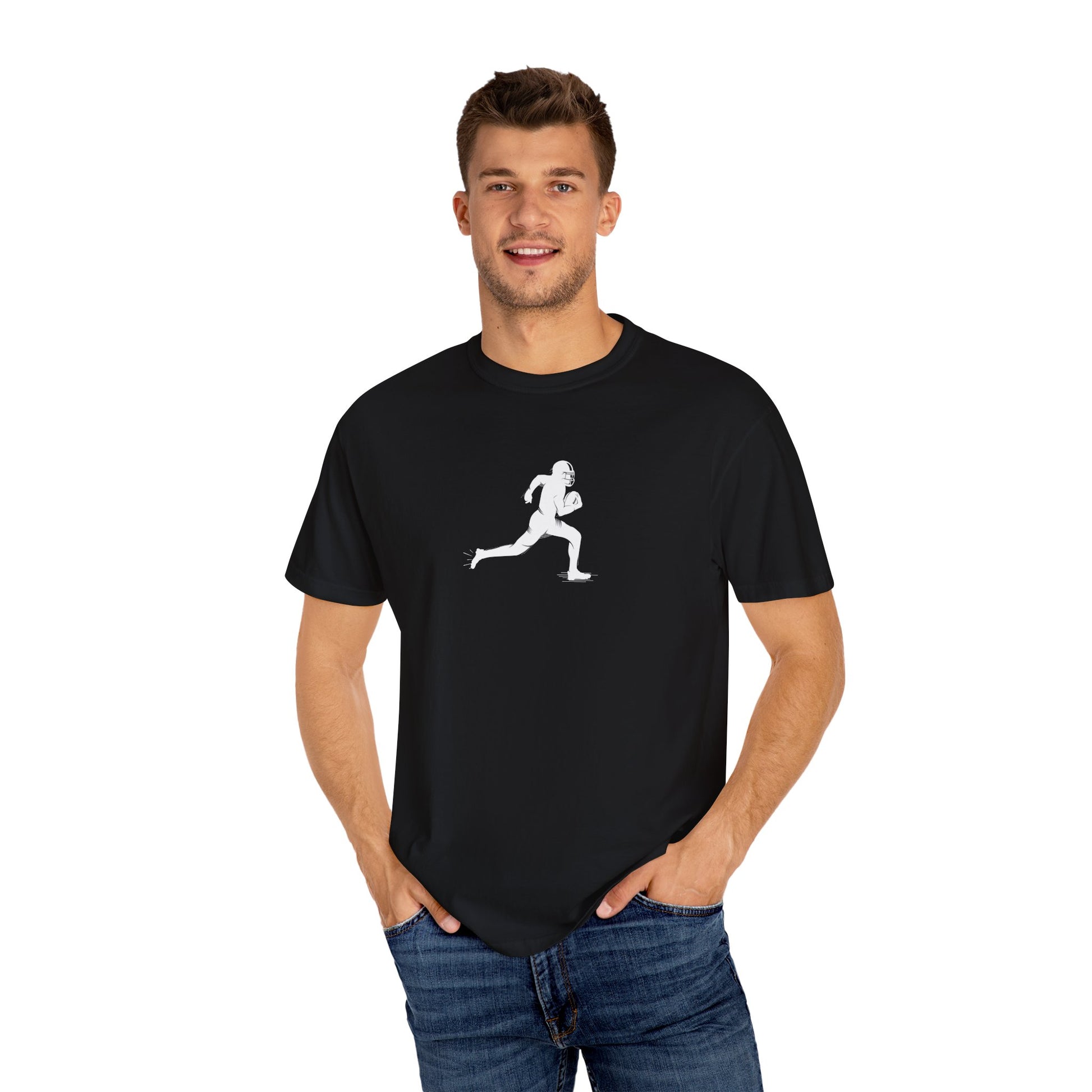 Unisex Football Player T-Shirt | Comfortable Sports Tee, Gift for Runners, Casual Wear, Workout Clothing, Everyday Style - TRV