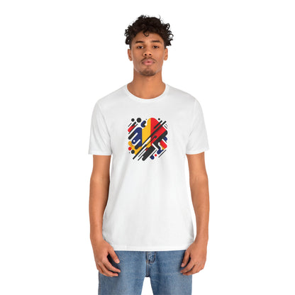 Artistic Heart Unisex Jersey Tee - Vibrant Graphic Tee, Casual Wear, Gift for Art Lovers, Birthday Surprise, Everyday Comfort - TRV