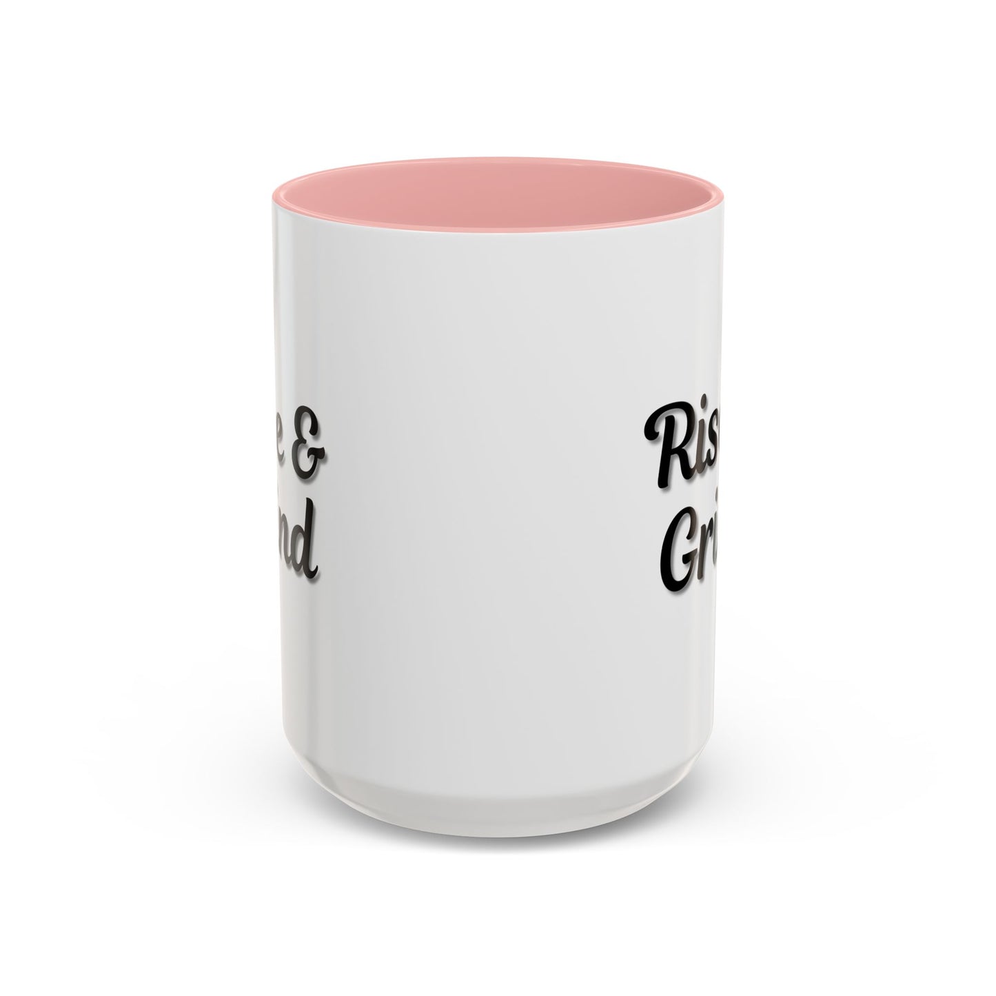 Rise & Grind Coffee Mug – Motivational Black Accent Mug for Daily Inspiration - TRV