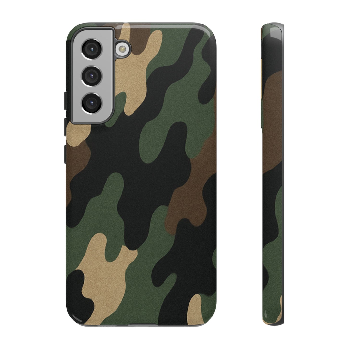 Camouflage Phone Case, Tough Phone Cover, Military Style Accessory, Protective Case for Men, Gifts for Soldiers - TRV