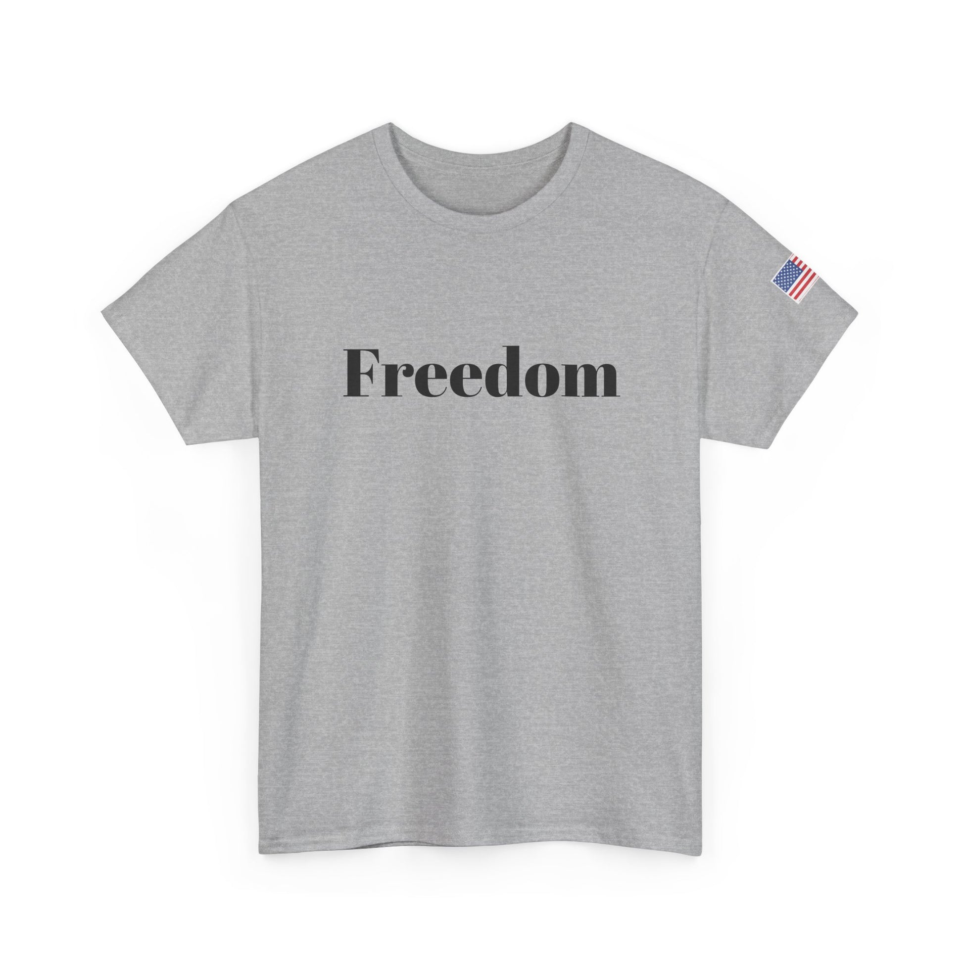 Freedom script tee | T-Shirt, American flag sleeve - TRV