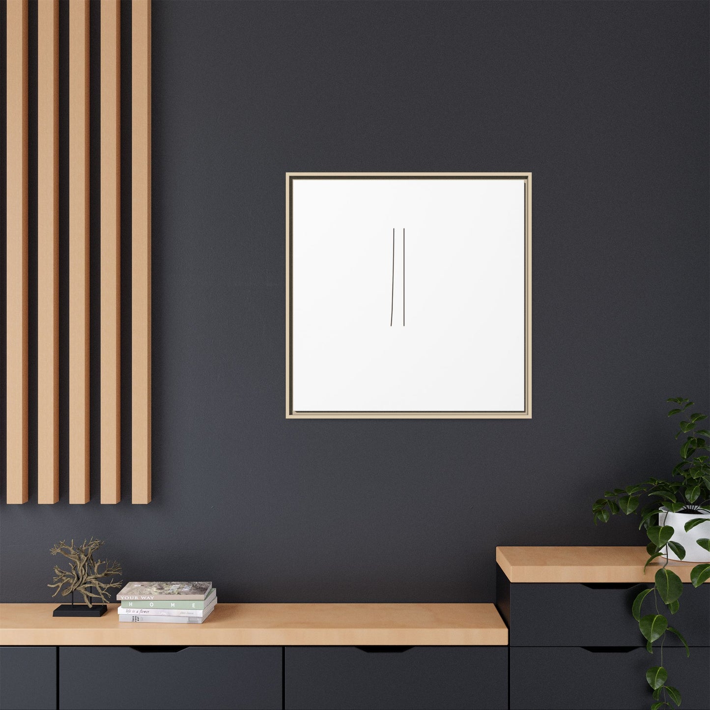 Minimal Line Art | Matte Canvas Framed