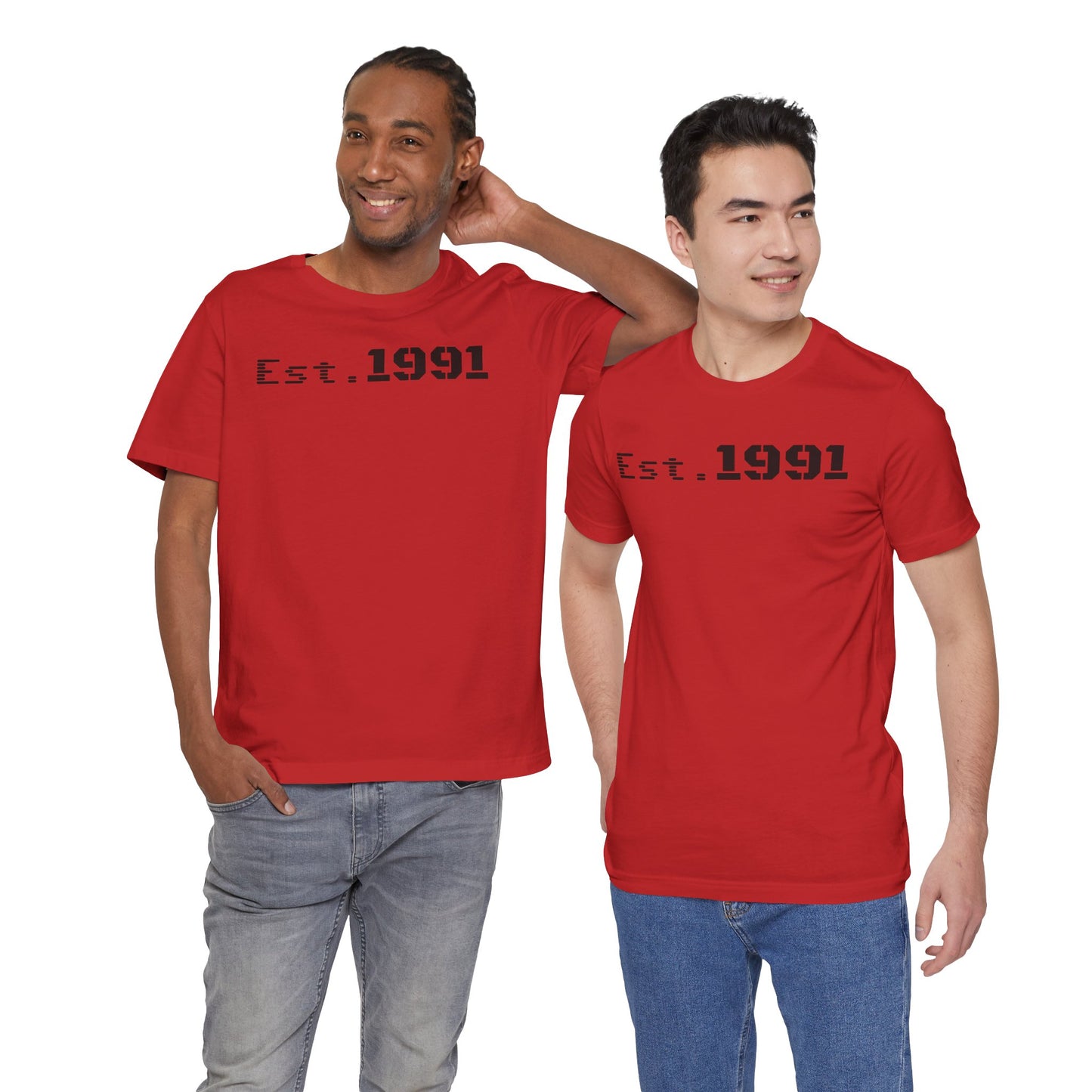 Established 1991 Unisex Jersey Tee | Vintage Anniversary Gift | Casual Wear, Birthday Shirt, Retro Style, Statement Tee, Gift for Him/Her - TRV
