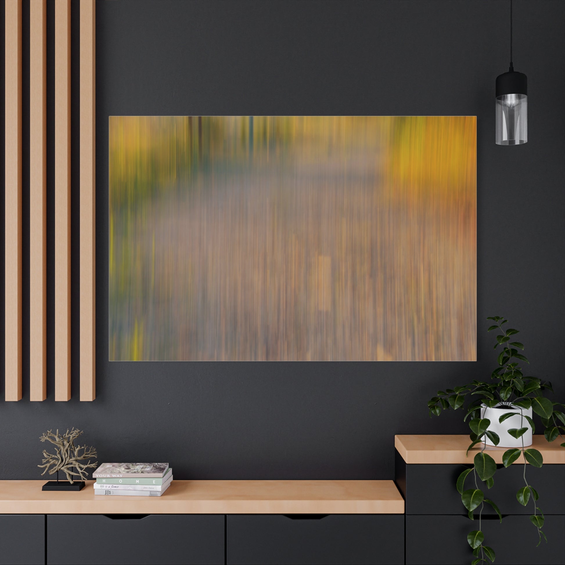 Abstract Landscape Canvas Art - 1.25" Stretched Wall Decor - TRV