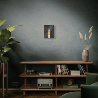 Abstract Geometric Flame Canvas | Matte Stretched Canvas 1.25"