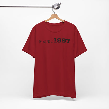 Vintage Est. 1997 Unisex Tee, Gift for Birthdays, Celebrations, Casual Wear, Retro Fashion, Cool Graphic T-Shirt - TRV