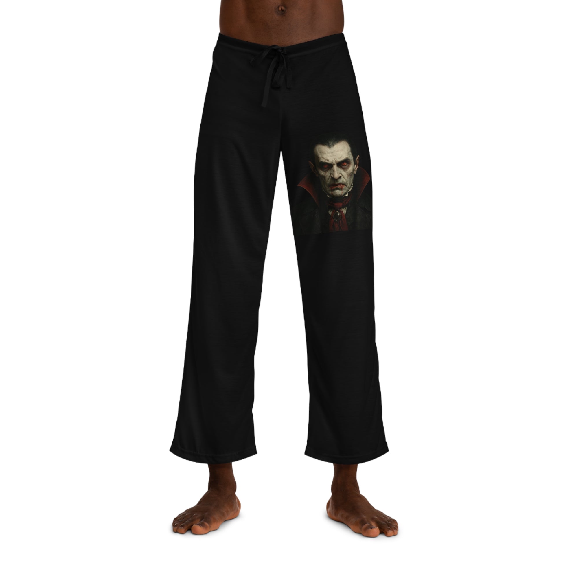 Spooky Vampire Men's Pajama Pants, Halloween Sleepwear, Comfortable Loungewear, Unique Gift for Spooky Lovers, Cozy Nightwear - TRV