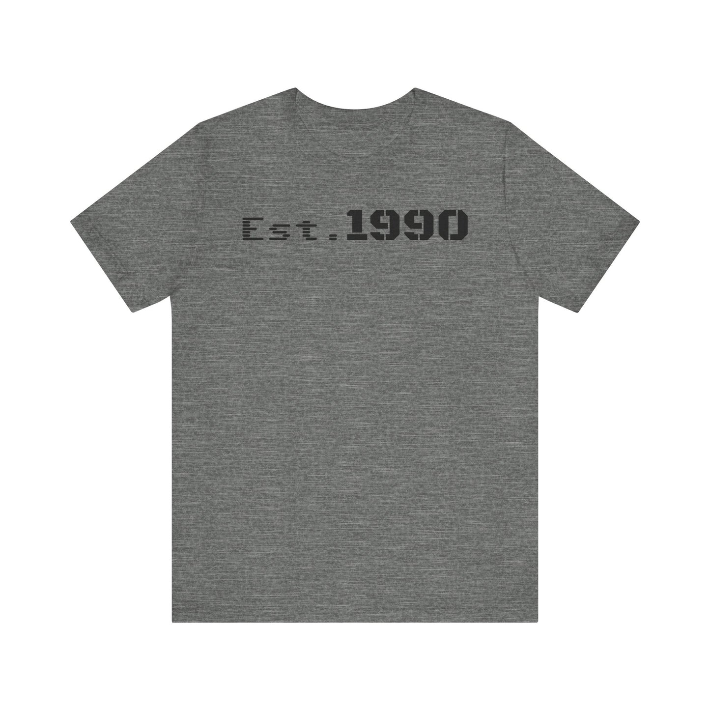 Unisex Est. 1990 Nostalgic Jersey Tee - Perfect Gift, Vintage Style, Retro Fashion, Birthday Celebration, Casual Wear - TRV