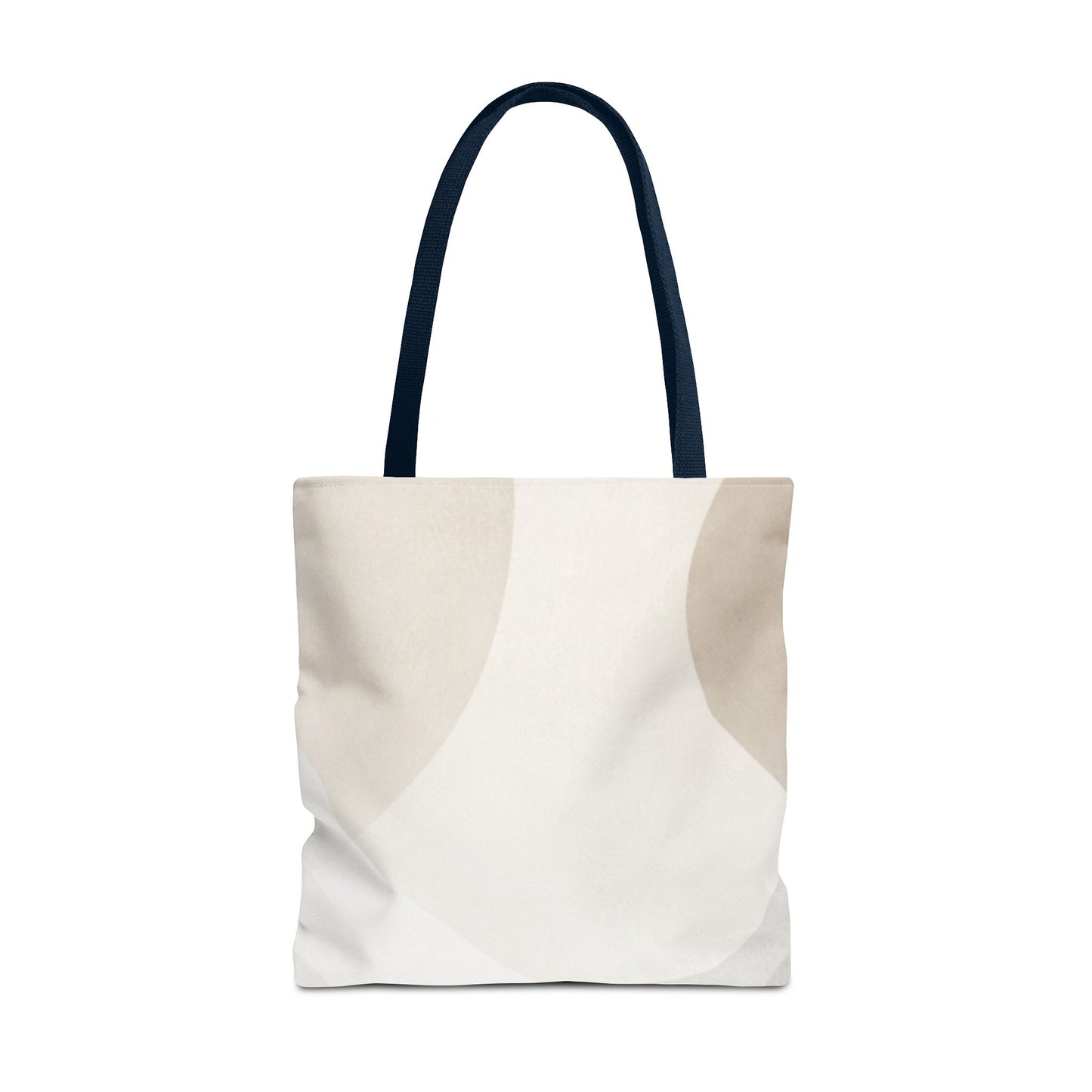 Neutral Abstract Geometric Tote Bag | Minimal Beige Shapes