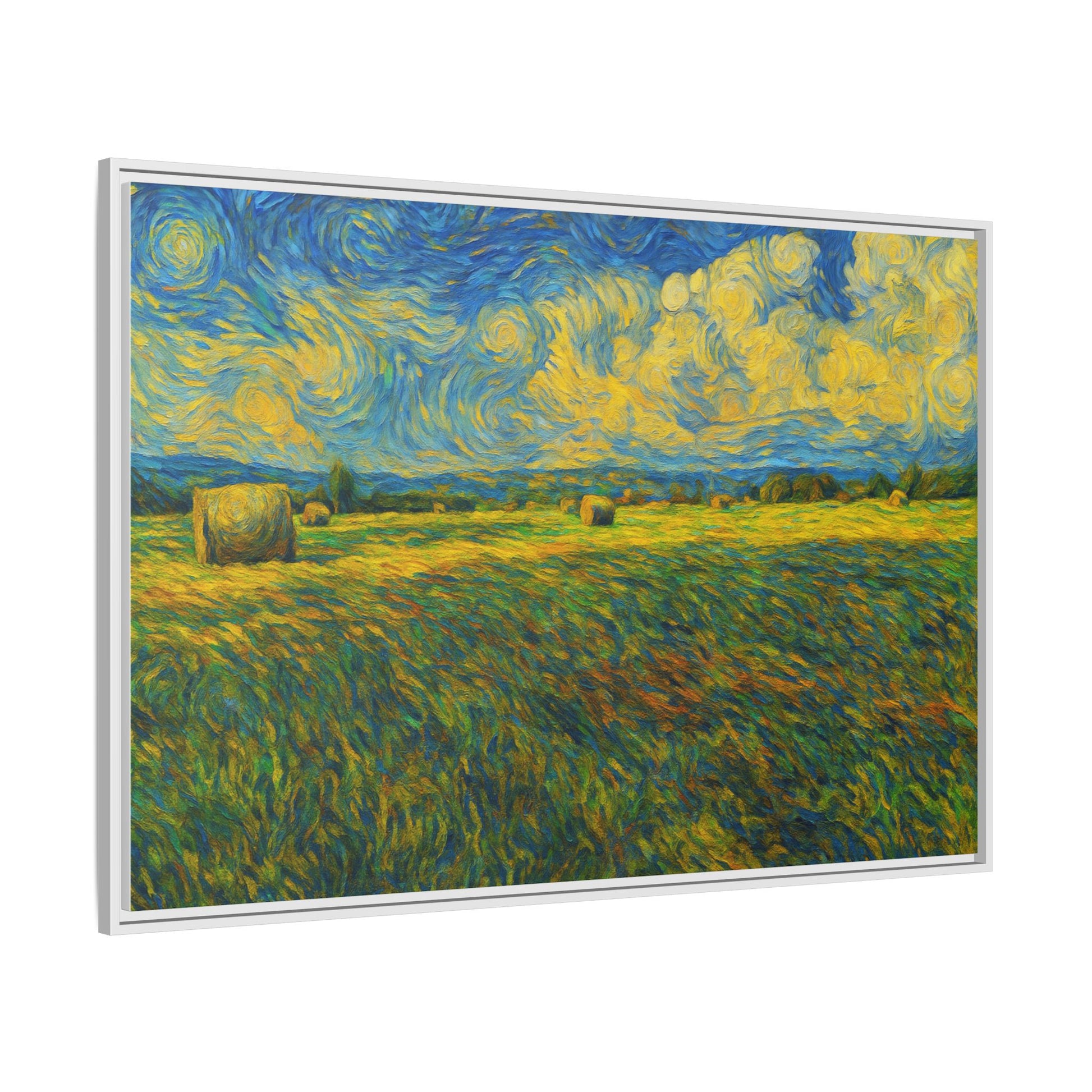 Landscape Matte Canvas, Framed (Multi-color) - TRV