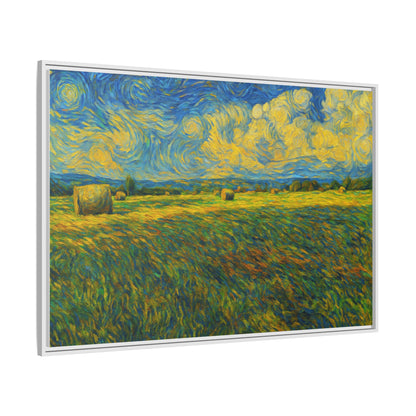 Landscape Matte Canvas, Framed (Multi-color) - TRV