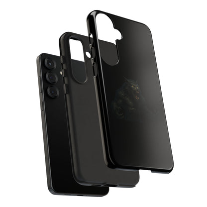 Werewolf Phone Case, Tough Cases, Black Panther Design, Gift for Animal Lovers, Phone Accessories, Fierce Phone Protection - TRV