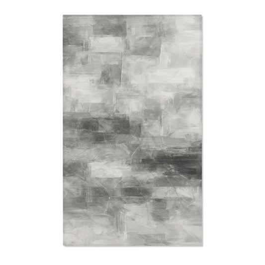 Modern Abstract Area Rug, Boho Home Decor, Soft Indoor Carpet, Living Room Textile, Neutral Tones for Minimalist Spaces - TRV