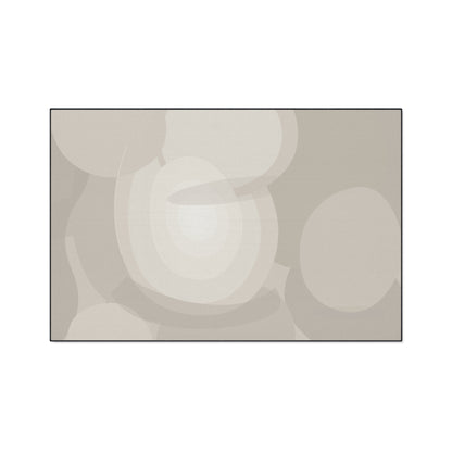 Neutral Abstract Circles Heavy Duty Floor Mat | Non-Slip Entry Rug