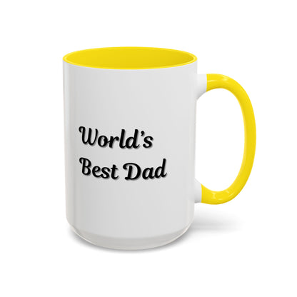 Father's Day Accent Mug, Best Dad Coffee Cup, Father's Day Gift, Novelty Mug, Ceramic Mug, Father's Day Present