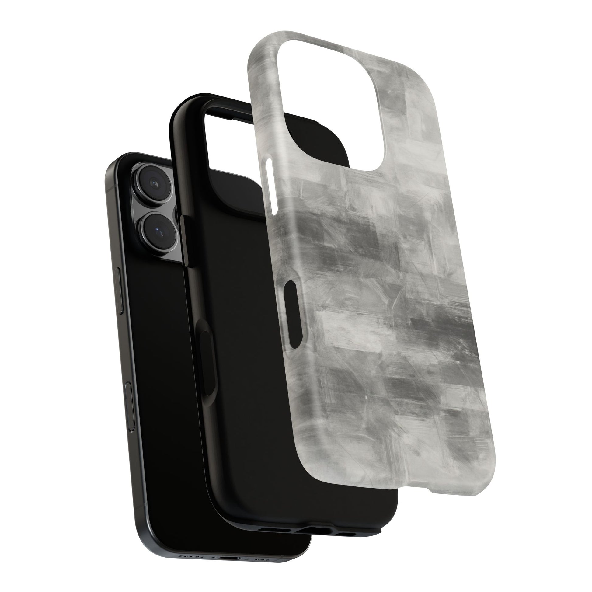 Stylish Phone Case for Tough Protection, Marble Grey Design, Customizable Gift for Her, Unisex Mobile Accessory, Birthday Present, [...] - TRV