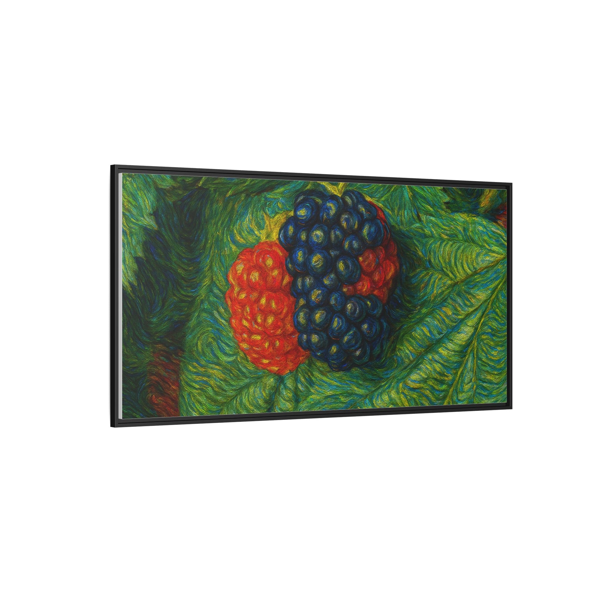 Van Gogh Style Blackberry Canvas Art, Framed Wall Decor, Botanical Print, Summer Home Decor, Gift for Garden Lovers - TRV