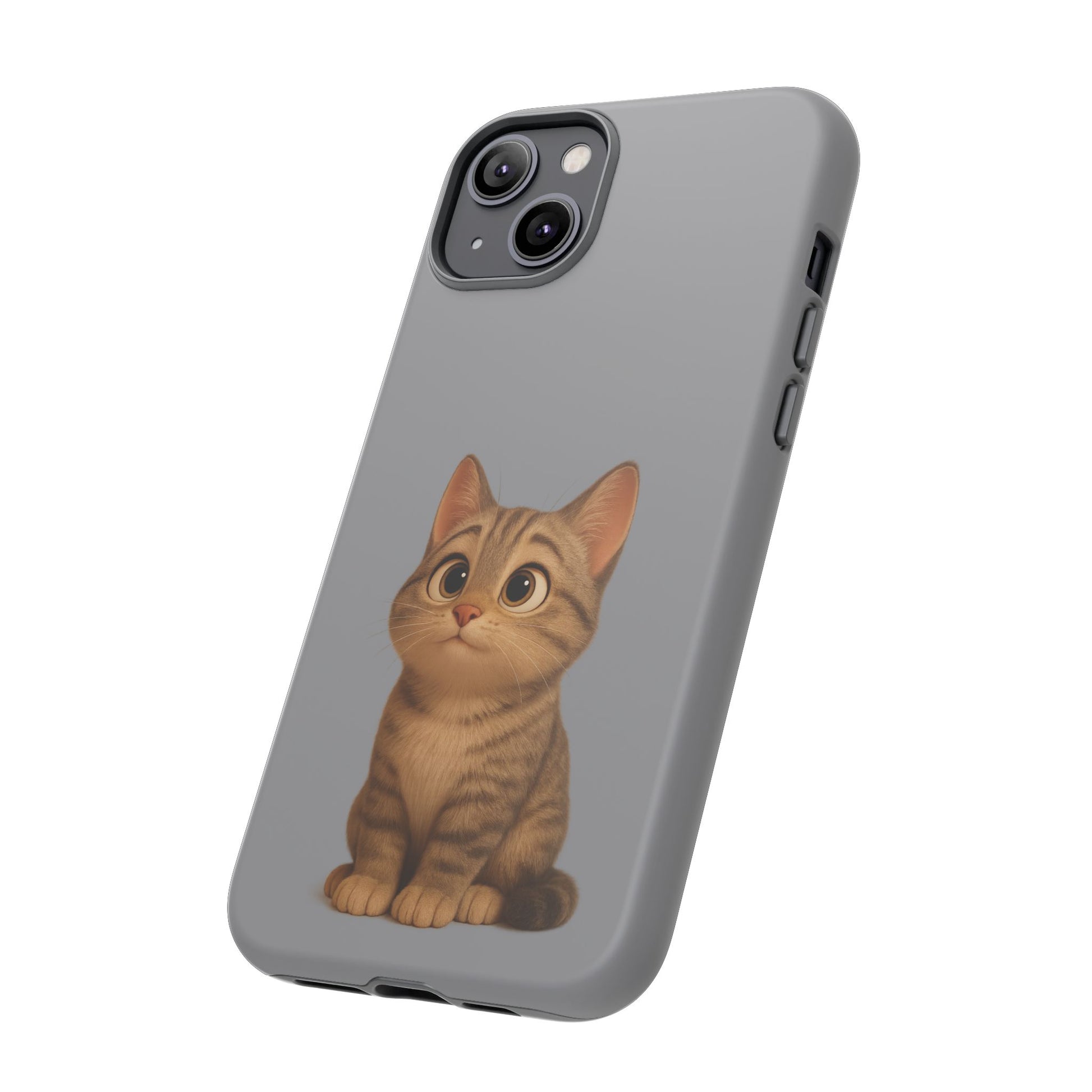 Cute Cat Phone Case, Kawaii Pet Accessory, Gift for Cat Lovers, Animal Phone Cover for Kids, Unique Kitty Design, Birthdays, Holidays - TRV