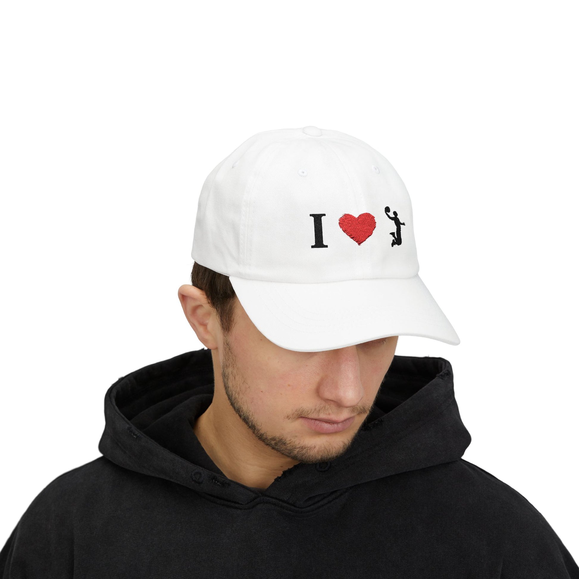 I Love Basketball Dad Cap, Casual Hat for Dads, Gift for Father's Day, Sports Lover Cap, Family Outing Accessory, Everyday Wear - TRV