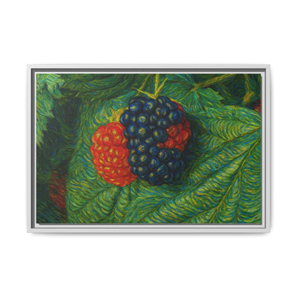 Van Gogh Style Blackberry Canvas Art, Framed Wall Decor, Botanical Print, Summer Home Decor, Gift for Garden Lovers - TRV
