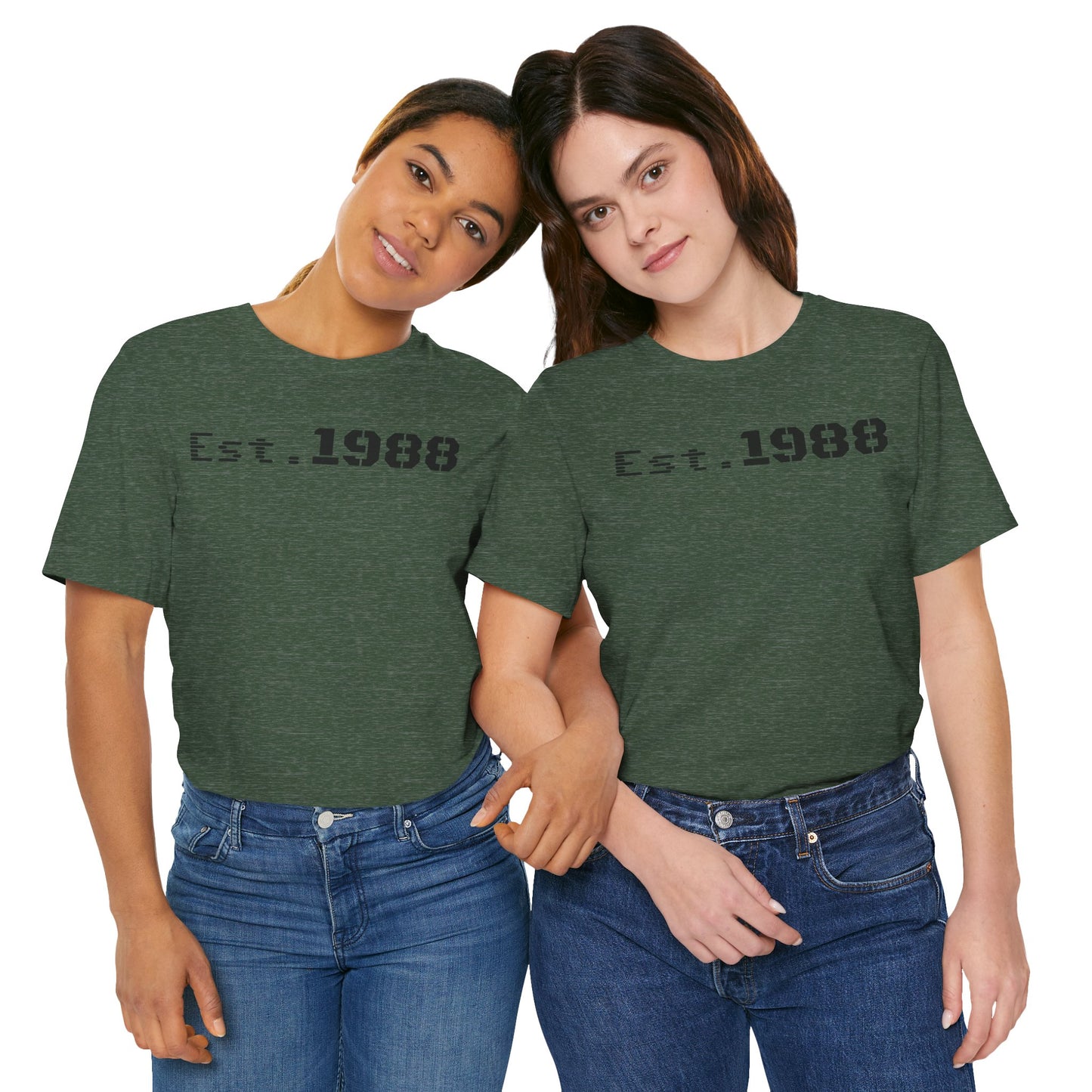Est. 1988 Unisex Jersey Tee, Vintage Birthday Shirt, Casual Everyday Wear, Gift for Him or Her, Anniversary Celebration Tee
