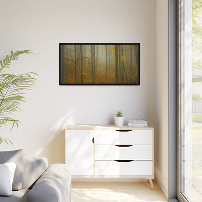 Framed Matte Canvas Art | Serenity in the Forest | Nature Wall Decor, Home Gallery, Cozy Living Room, Gift for Nature Lovers - TRV