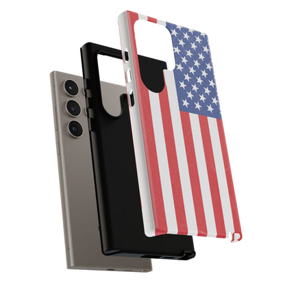 Patriotic Phone Case - Tough Cases for Veterans, USA Lovers, Independence Day, Memorial Day, Flag Design - TRV