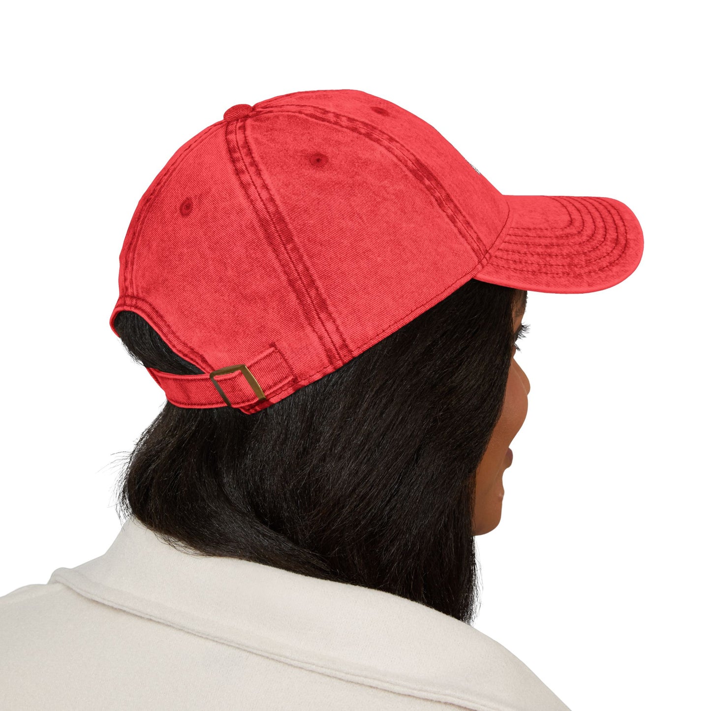Embroidered Vintage Cap with USA Flag Design - TRV
