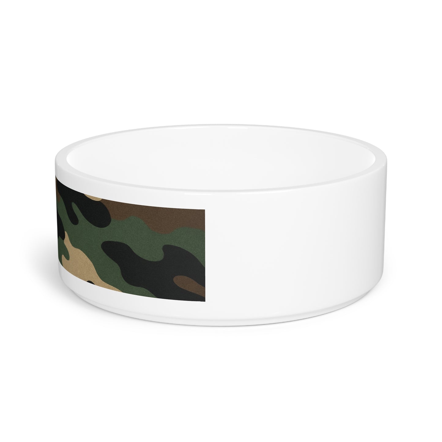 Camo Pet Bowl - Military Green Camouflage Dog & Cat Bowl