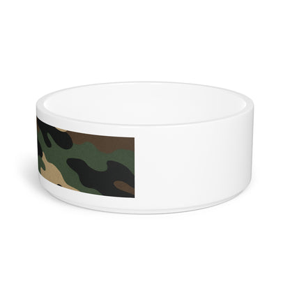 Camo Pet Bowl - Military Green Camouflage Dog & Cat Bowl