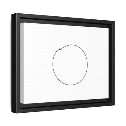Minimal Circle Line Matte Canvas Framed | Modern Abstract Wall Art