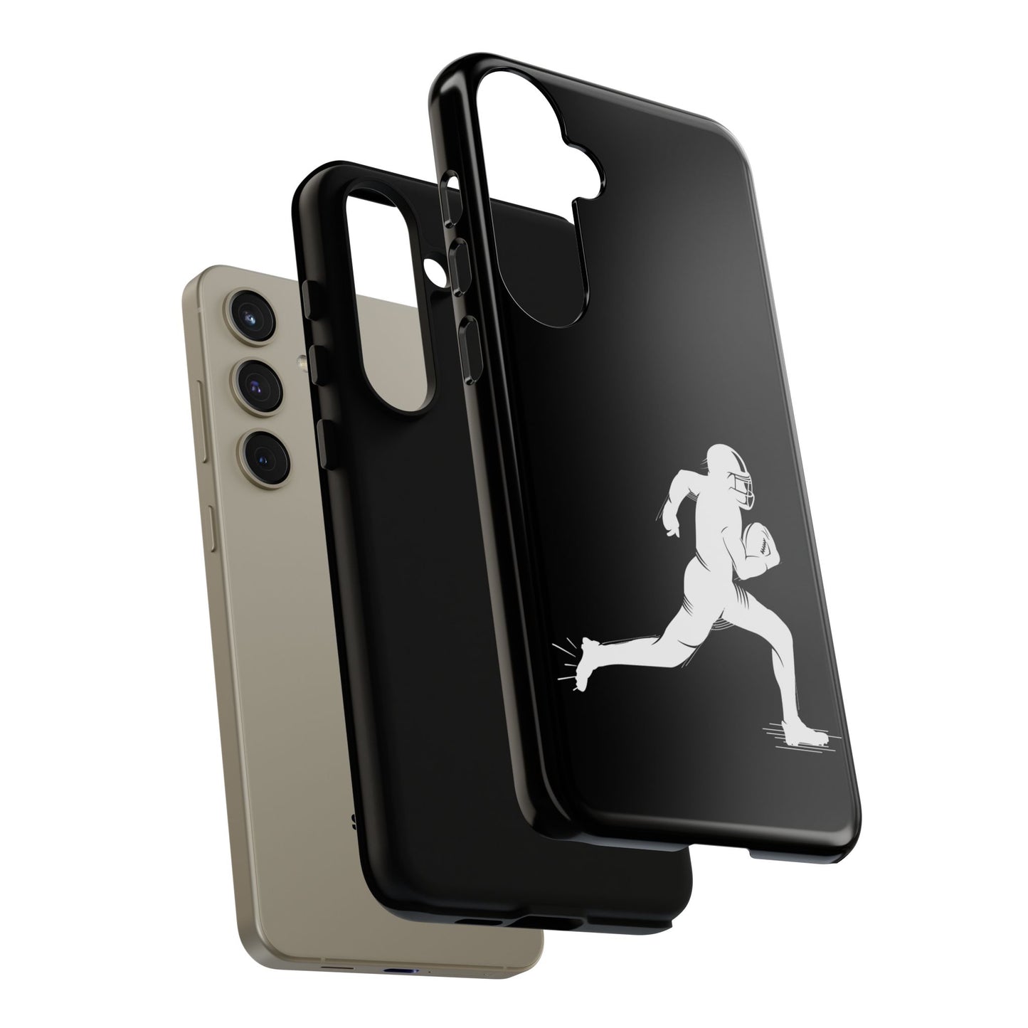 Football Player Phone Case, Tough Cases, Sports Phone Cover, Gift for Athletes, iPhone & Samsung Accessories, Running Player Design - TRV