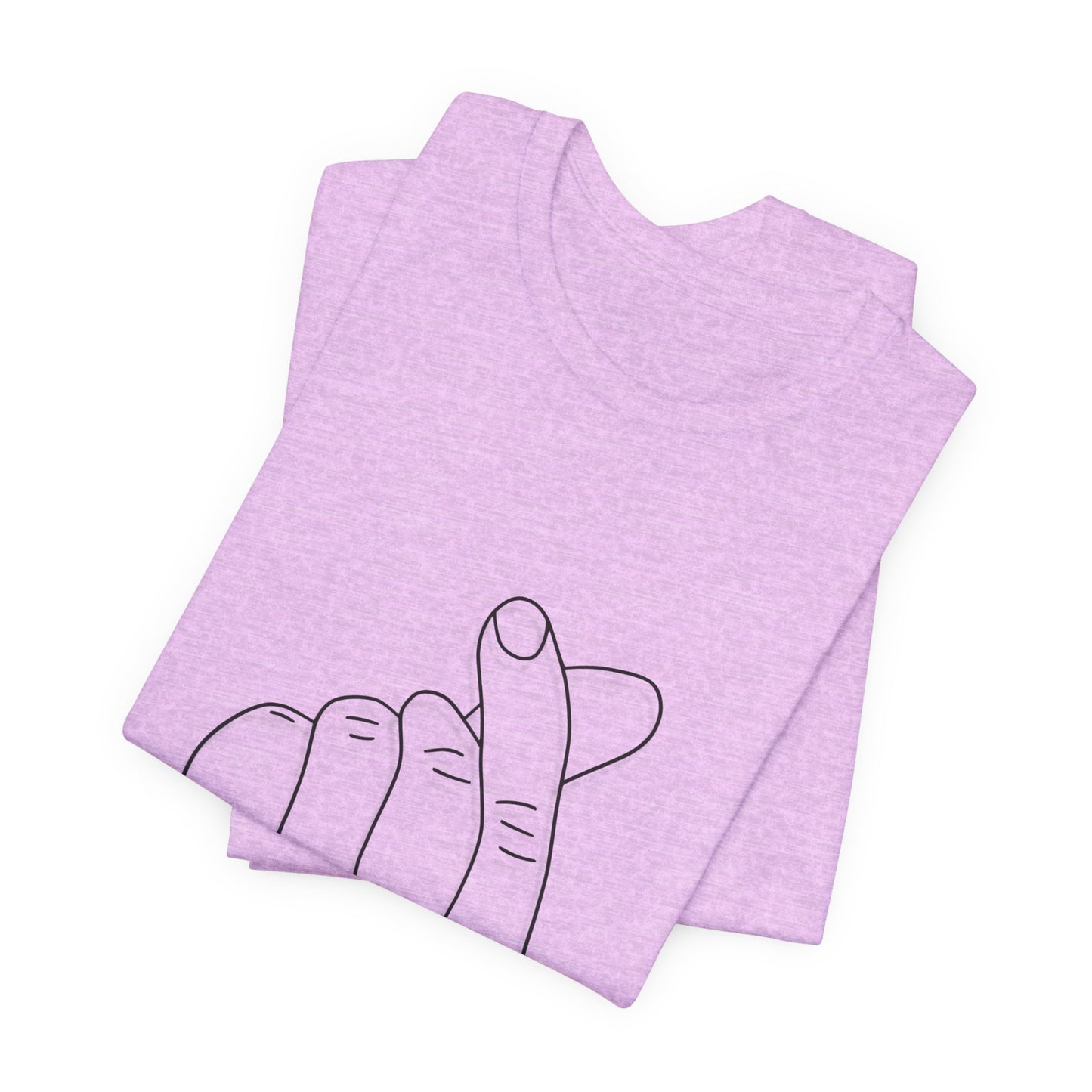 Minimalist Hand Sign Unisex Tee | Casual Everyday Wear | Perfect for Gift Givers