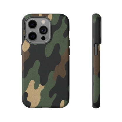 Camouflage Phone Case, Tough Phone Cover, Military Style Accessory, Protective Case for Men, Gifts for Soldiers - TRV
