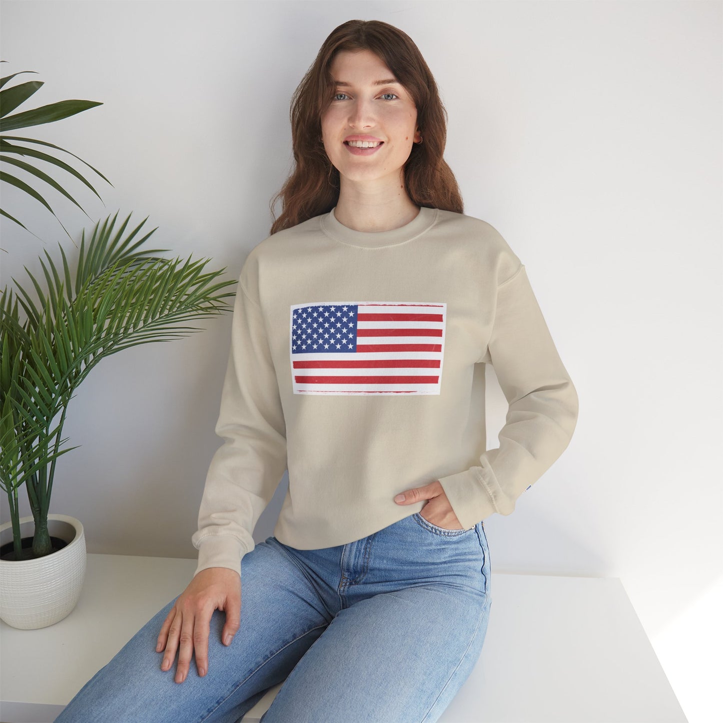 American Flag Unisex Crewneck Sweatshirt | Cozy Patriotic Sweater | Perfect for Independence Day, Casual Wear, Gifts for Him/Her, [...]