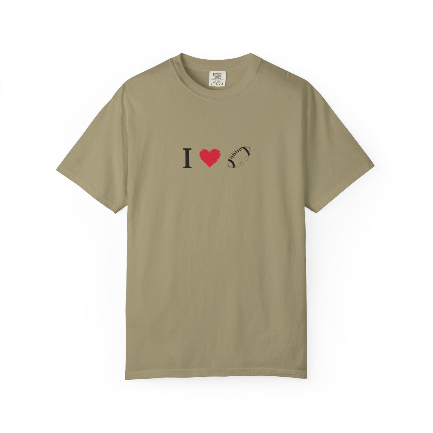 I Love Football T-Shirt - Unisex Cotton Tee, Fun Gift for Friends, Casual Style, Birthday Present, Summer Apparel - TRV