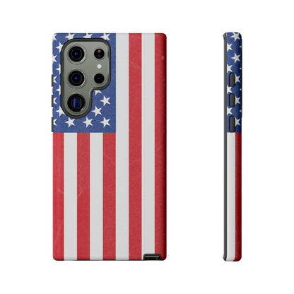 American Flag Phone Case - Patriotic Cell Cover, Tough Cases, USA Pride, Independence Day Gift, Veteran's Day, Phone Protection - TRV