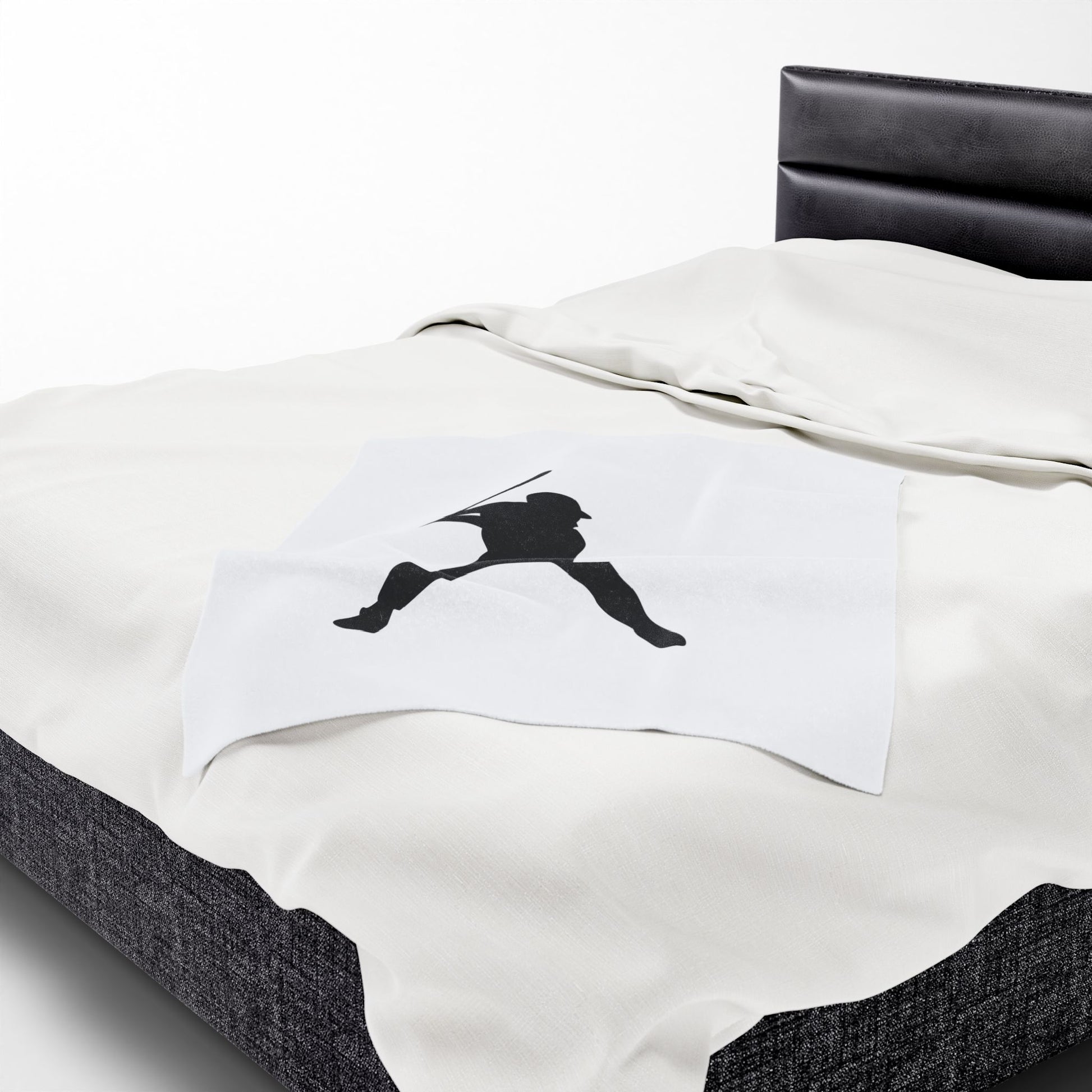 Baseball Player Plush Blanket | Soft Sports Throw, Cozy Gift for Athletes, Home Decor, Game Day Blanket, Perfect for Birthdays - TRV