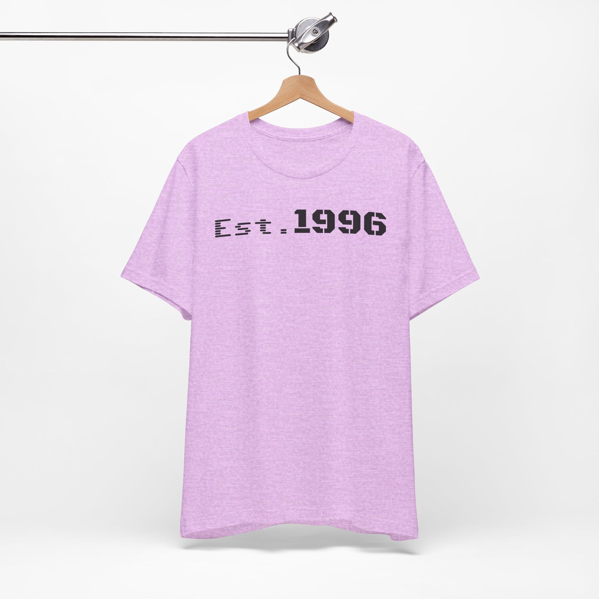 Established 1996 Unisex T-Shirt, Vintage Year Tee, Birth Year Gift, Casual Fashion, Personalized Graphic Tee - TRV