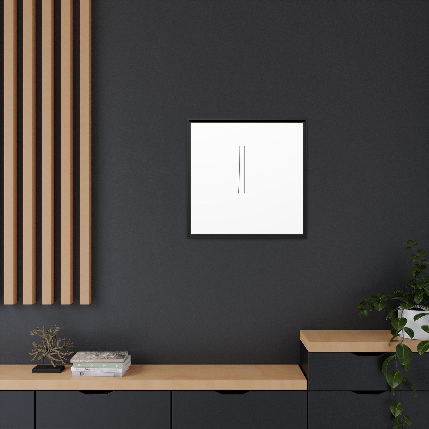 Minimal Line Art | Matte Canvas Framed
