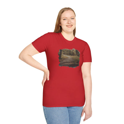 Nature-Inspired Unisex Softstyle T-Shirt, Eco-Friendly Fashion, Outdoor Lover Tee, Gift for Nature Enthusiasts, Casual Everyday Wear