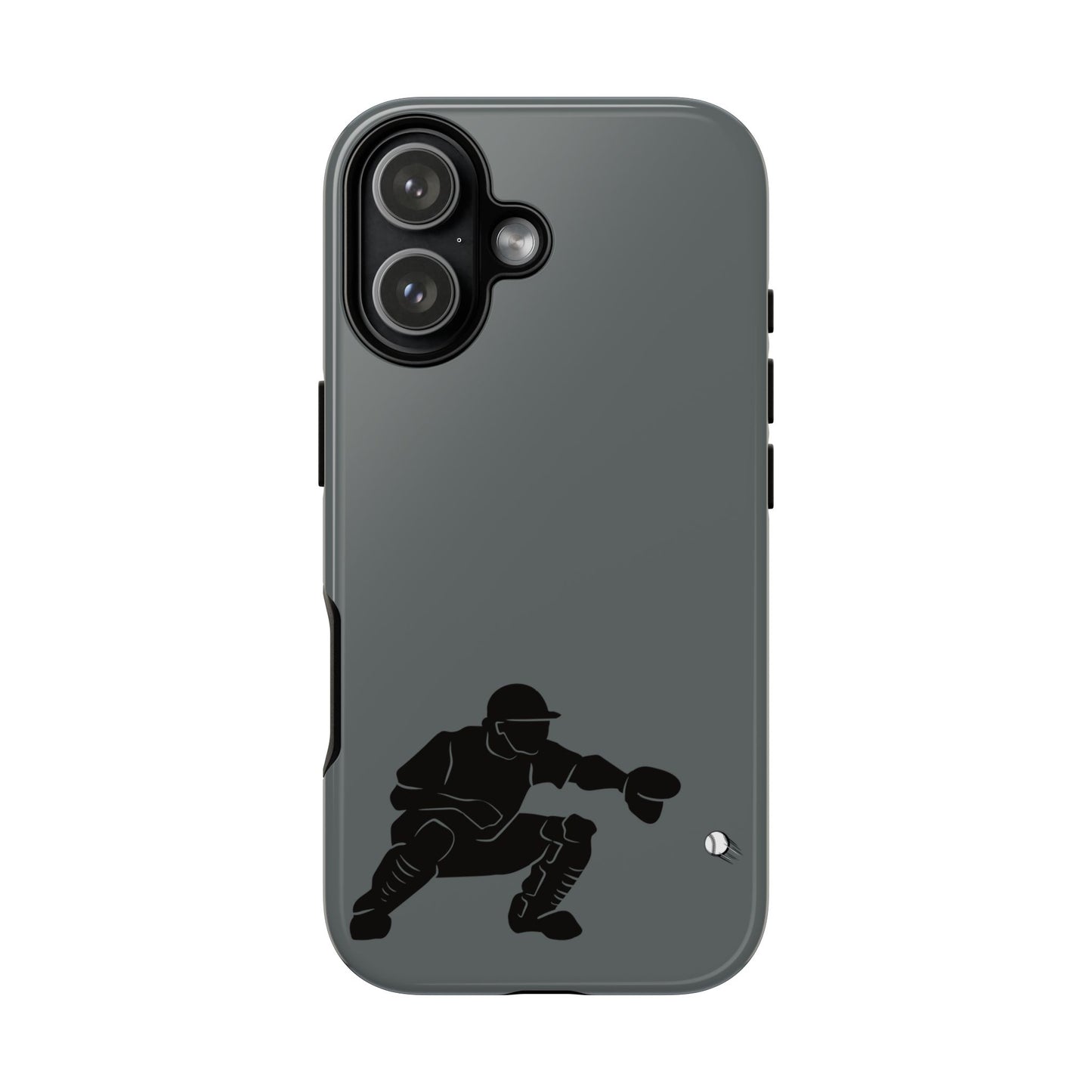 Baseball Catcher Phone Case, Sports Phone Accessory, Tough Cases, Gift for Athletes, Sports Fan Merchandise, Unique Design - TRV