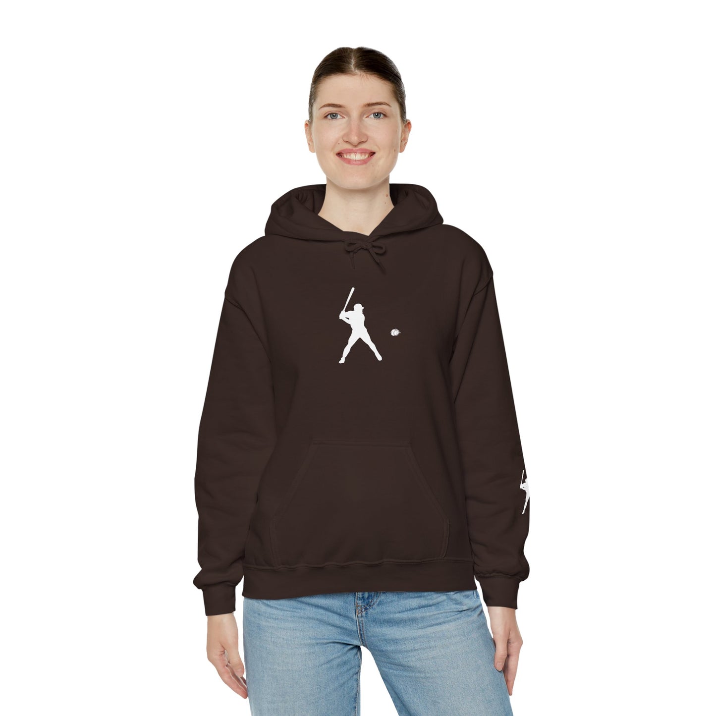 Sporty Unisex Baseball Hooded Sweatshirt, Casual Hoodie for Athletes, Perfect for Gifts, Comfy Streetwear, Ideal for Sports Events, Personal Use - TRV