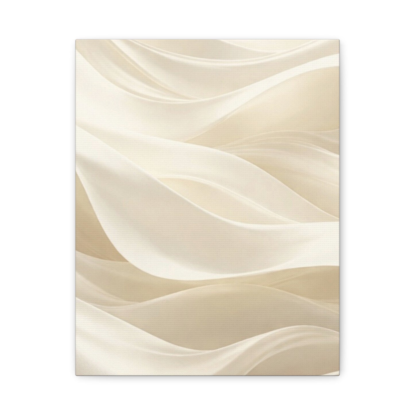 Neutral Abstract Wave Art Matte Canvas